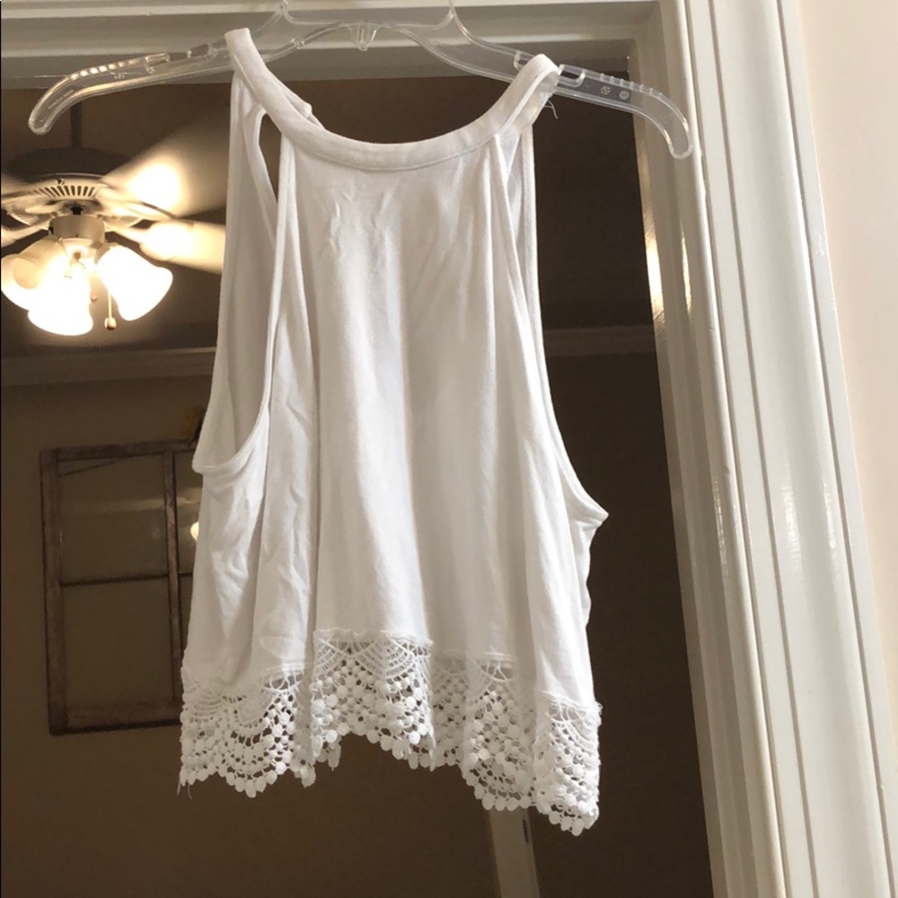 White crop top